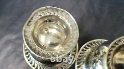 Pair of Vintage National Sterling Silver Toothpick Holders, 85.7 grams