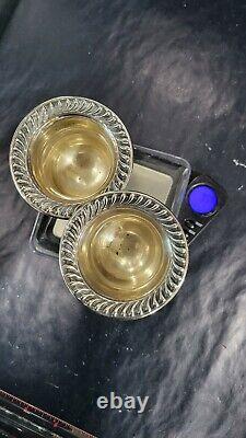 Pair of Vintage National Sterling Silver Toothpick Holders, 85.7 grams