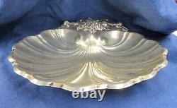 Pair of Vintage Reed & Barton 11.5 Sterling Silver Scallop Shell Bowls #RS98