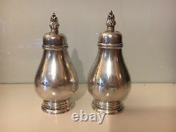 Pair of Vintage Royal Danish Sterling Salt & Pepper Shakers S107