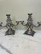 Pair Of Vintage Silver Plated Candelabras