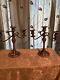 Pair Of Vintage Silver Plated Unbranded Ornate 11 Candelabra Euc