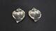 Pair Of Vintage Small Tiffany & Co. Sterling Silver Leaf Footed Dishes, 73.2 G