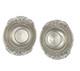 Pair Of Vintage Stamped Silver Bon Bon Dishes Ornate Floral Design
