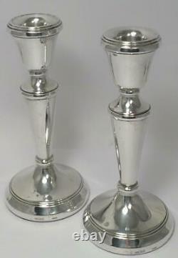 Pair of Vintage Sterling Silver Candlesticks (5 ¾) Hallmarked 1989