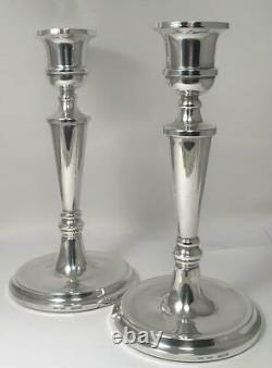 Pair of Vintage Sterling Silver Candlesticks (7 ¾) Hallmarked 1988