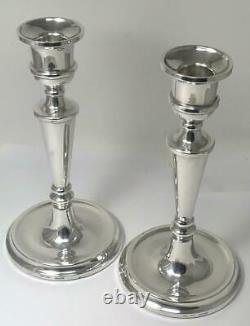 Pair of Vintage Sterling Silver Candlesticks (7 ¾) Hallmarked 1988