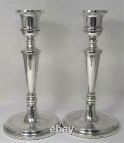 Pair of Vintage Sterling Silver Candlesticks (7 ¾) Hallmarked 1988