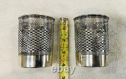 Pair of Vintage Sterling Silver Cup Holders (140 grams total)