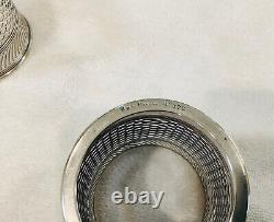 Pair of Vintage Sterling Silver Cup Holders (140 grams total)