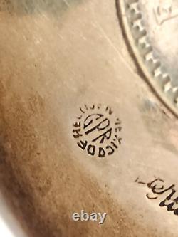 Pair of Vintage Sterling Silver Dish Bowls with 1943 1945 Mexican Un Peso Coin