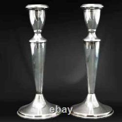 Pair of Vintage Sterling Silver Reed & Barton Candlesticks
