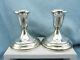 Pair Of Vintage Towle Sterling Silver 50 3 3/4 Candlesticks, No Mono