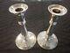 Pair Of Vintage Tiffany & Co. Candle Holders Sterling Silver / 925