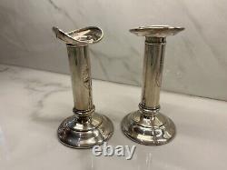 Pair of Vintage Tiffany & Co. Candle holders Sterling Silver / 925