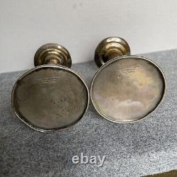 Pair of Vintage Tiffany & Co. Candle holders Sterling Silver / 925? 10.3 Oz