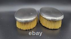 Pair of Vintage Tiffany & Co Sterling Silver Clothes Brushes # 6394