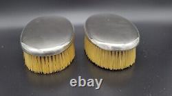 Pair of Vintage Tiffany & Co Sterling Silver Clothes Brushes # 6394