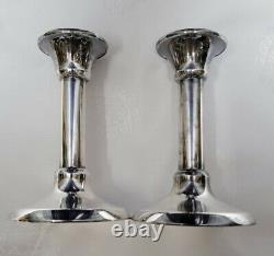 Pair of Vintage Tiffany and Company Candleholders Sterling Silver / 925