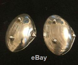 Pair of Vintage Wallace Sterling Silver Clam Shell Dishes