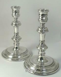 Pair of Vintage hallmarked Sterling Silver Candlesticks (6.6) 1958