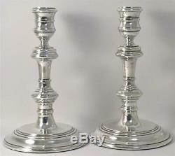 Pair of Vintage hallmarked Sterling Silver Candlesticks (6.6) 1958