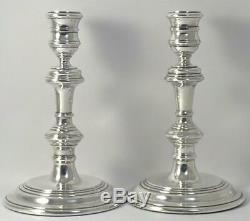 Pair of Vintage hallmarked Sterling Silver Candlesticks (6.6) 1958