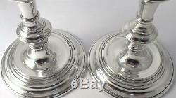 Pair of Vintage hallmarked Sterling Silver Candlesticks (6.6) 1958