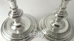 Pair of Vintage hallmarked Sterling Silver Candlesticks (6.6) 1958