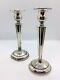 Pair Of Tall Vintage Birks Sterling Silver Candlesticks / Candle Holders Worn