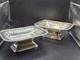 Pair Of Vintage Ellis & Barker Silverplate Pierced Pedestal Dishes England