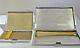 Pair Of Vintage Wwii Sterling Silver Cigarette Cases 1935-1940 Lovers Tokens