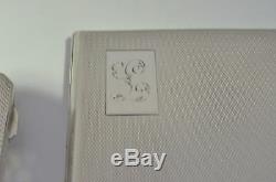 Pair of vintage WWII Sterling Silver cigarette cases 1935-1940 Lovers Tokens