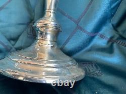 Pair of weighted Sterling Silver Vintage Gorham 3 Arm Candlesticks # 808/1