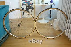 Paire de roues vintage Pelissier 2000 Professionel Mavic Argent 10