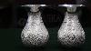 Persian Hand Engraving Ghalamzani On Sliver A Pair Of Silver Vases Small Www Tahahandicraft Co
