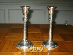 Pr. Vintage Columbia Sterling Silver Candlesticks