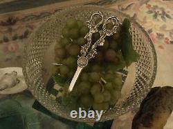 RARE MAPPIN AND WEBB PAIR GRAPE SCISSOR SILVER PLATED MADE Antique Vintage