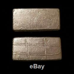 RARE Vintage poured Engelhard 2-10oz bars. (20oz Total) almost sequential pair