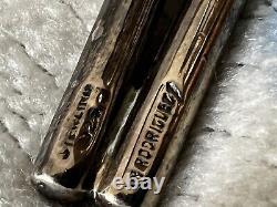R. Rodriguez Signed Sterling 925 Modernist Pair Double Candle Sticks Vtg
