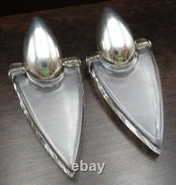 Rare Beautiful Pair of Vintage 1980s BAYANIHAN Sterling Silver & Lucite Earrings