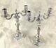 Rare Christofle Silver Plated Pair Of Candelabra Candlesticks Louis Duperier