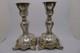 Rare Old Vintage Silver 925 Pair Of Candlestick Holders
