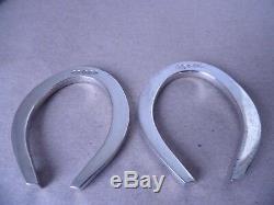 Rare Pair Vintage Sterling Silver Horseshoe Napkin Rings 1943, Boxed