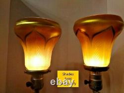 Rare VTG Art Deco Nouveau Arts & Craft RONSON Female Nude Lamps PAIR 1900-1940