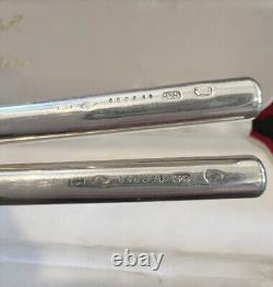 Rare Vintage LES MUST DE CARTIER Solid Sterling Silver Pair of Chopsticks With Box