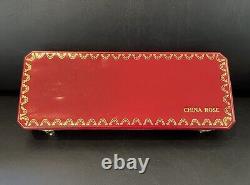 Rare Vintage LES MUST DE CARTIER Solid Sterling Silver Pair of Chopsticks With Box