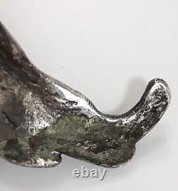 Rare Vintage Mexican Solid Sterling Silver Pair Table Pheasants Heavy Weight
