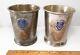 Rare Vintage Pair Columbia Country Club Md Golf Sterling Silver Mint Julep Cups