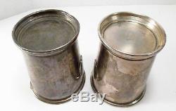 Rare Vintage Pair Columbia Country Club MD Golf Sterling Silver Mint Julep Cups